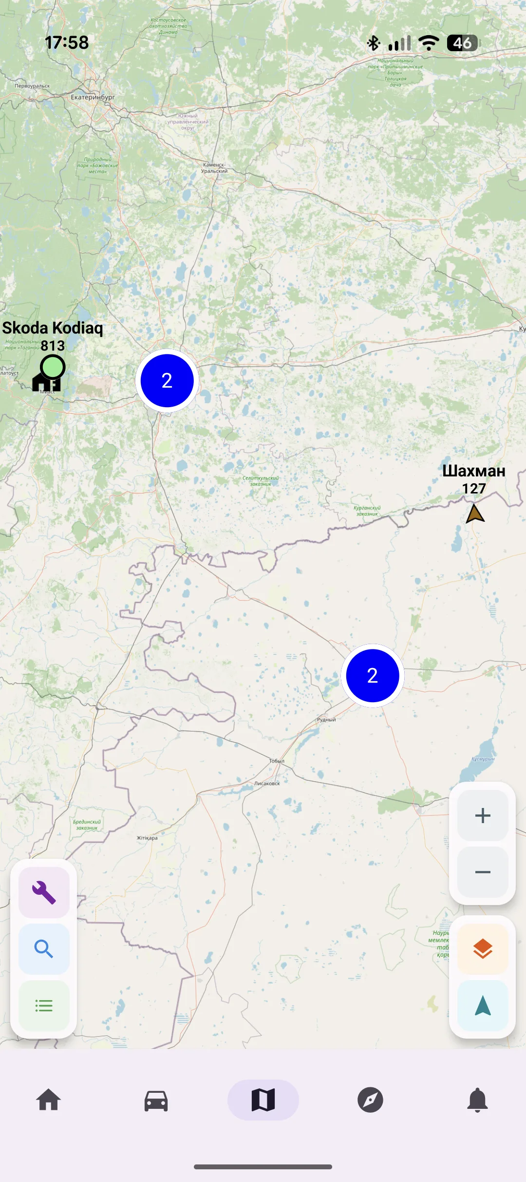 Скриншот мобильного приложения LOCARUS
