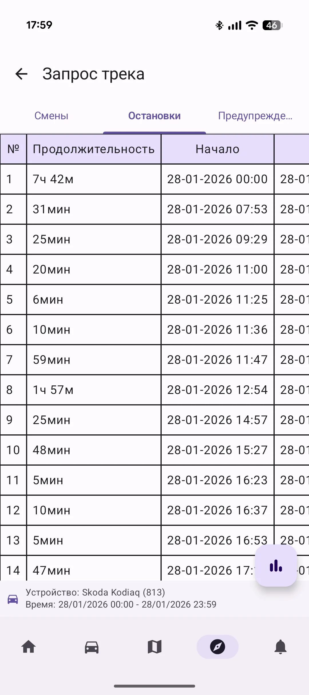 Скриншот мобильного приложения LOCARUS